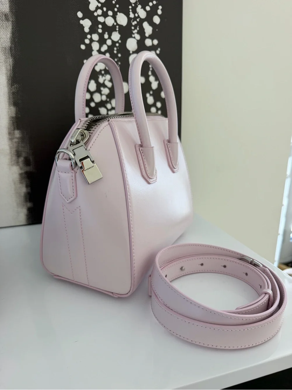Givenchy Pale Pink Mini Satchel with Detachable Strap